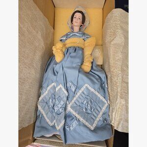 Franklin Mint Heirloom Doll - Gone With The Wind, Melanie, PORCELAIN NIB Photos!